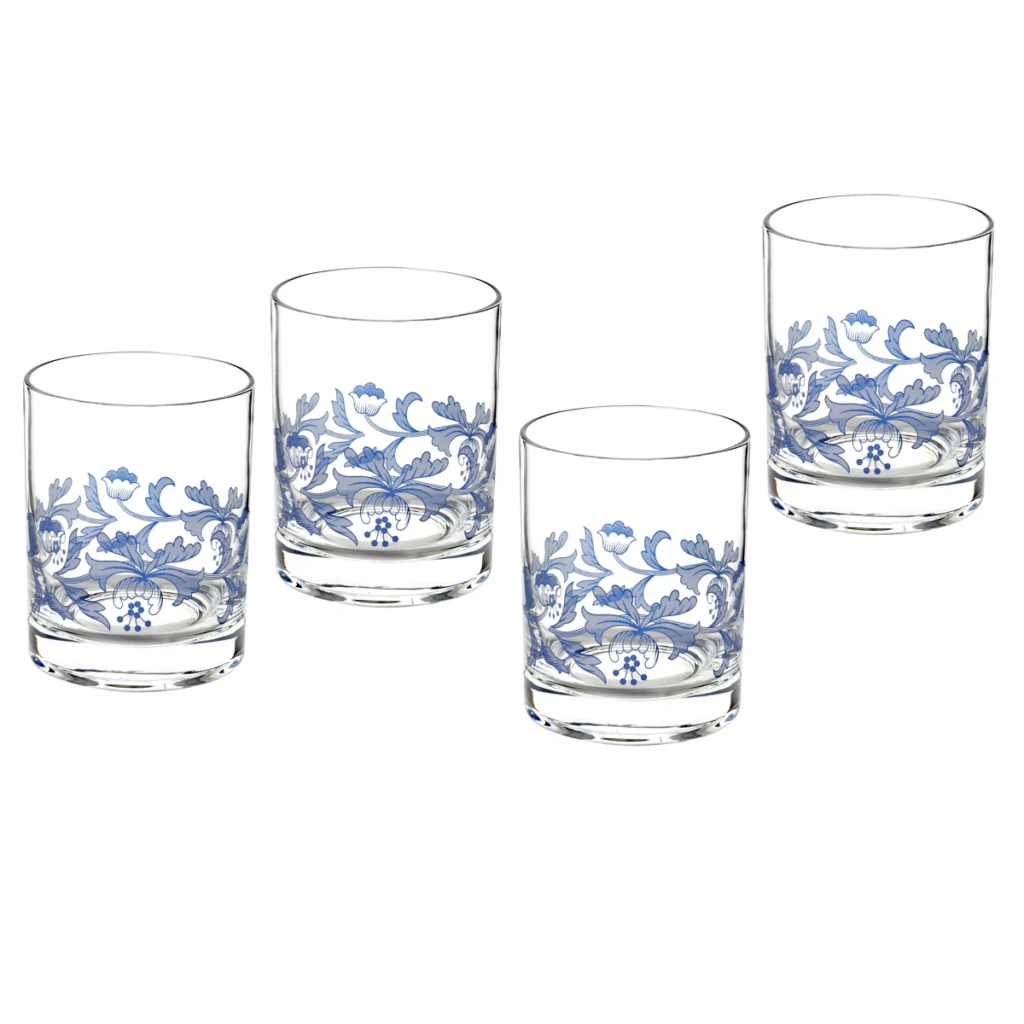 Blue italian inspired glasses